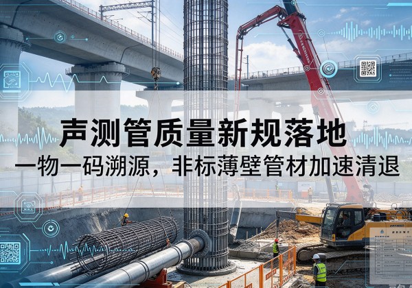 禹王台声测管质量新规落地，一物一码溯源，非标薄壁管材加速清退